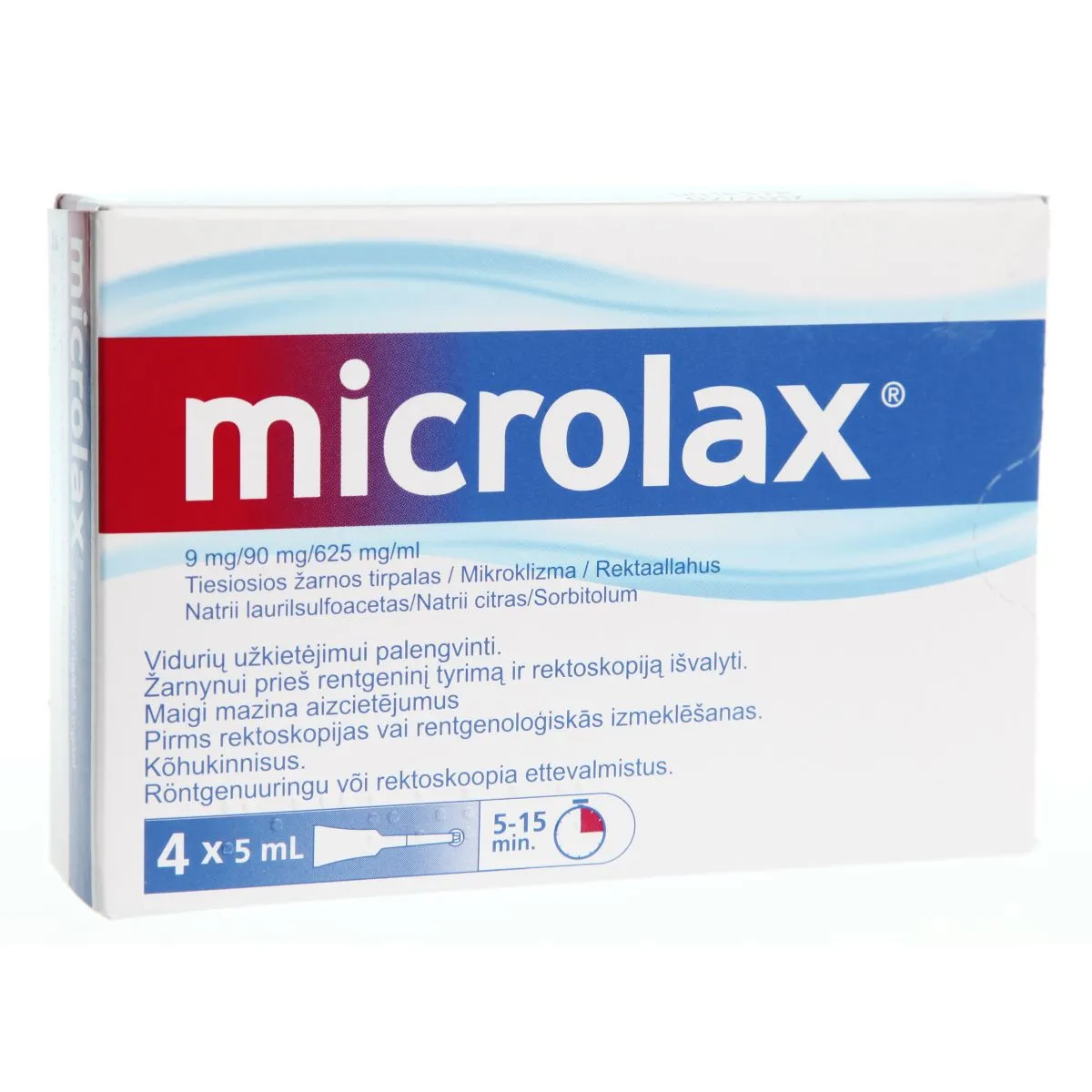 MICROLAX REKTAALLAHUS 9+625+90MG/1ML 5ML N4 - Product Image