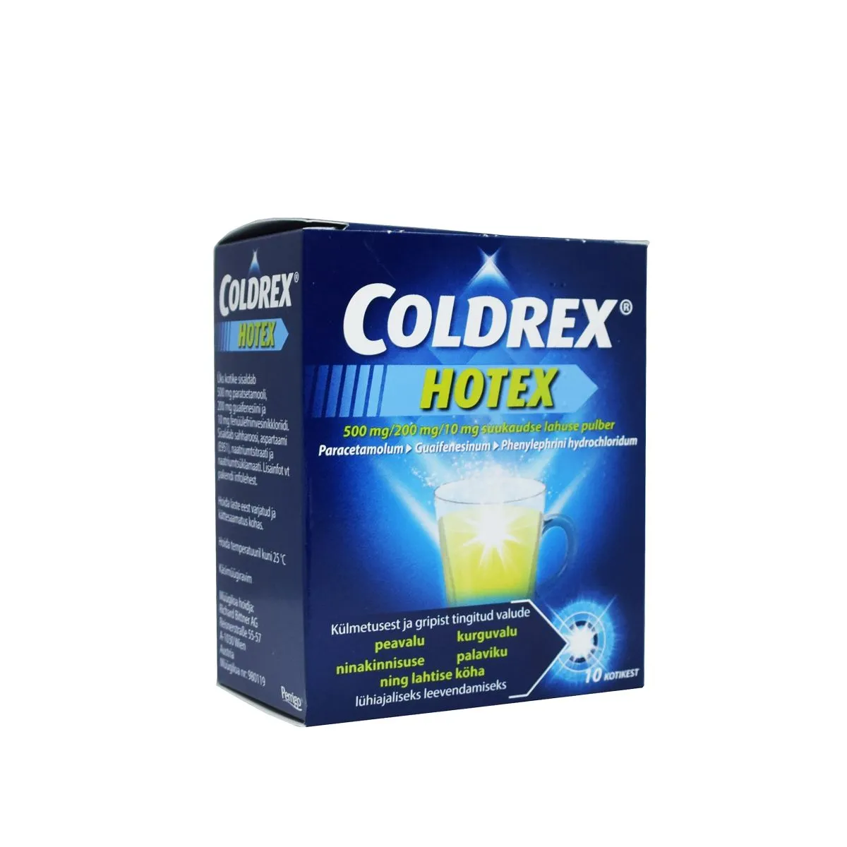 COLDREX HOTEX 500+200+10MG N10 SUUKAUDSE LAH PLV - Product Image