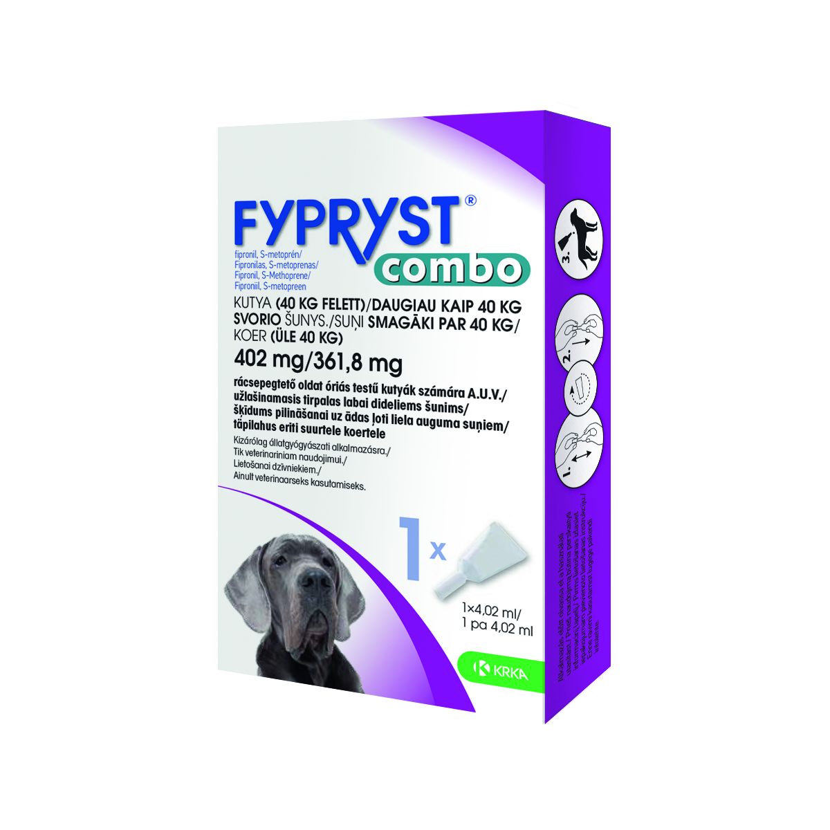 FYPRYST COMBO TÄPILAHUS 402+361,8MG/4,02ML N1 (>40KG)