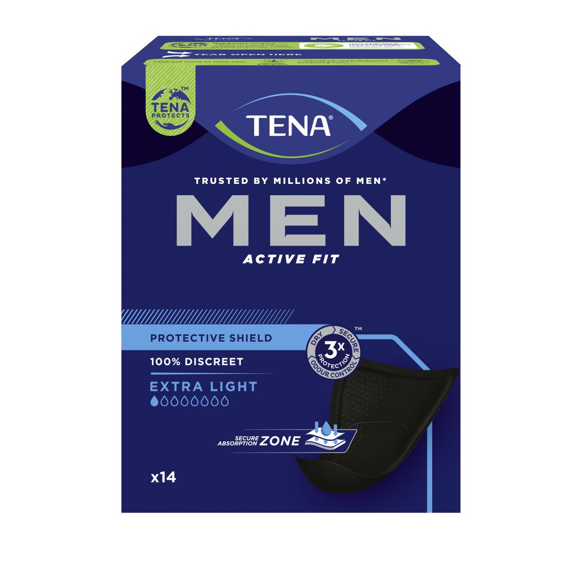 TENA MEN ACTIVE FIT SHIELD N14