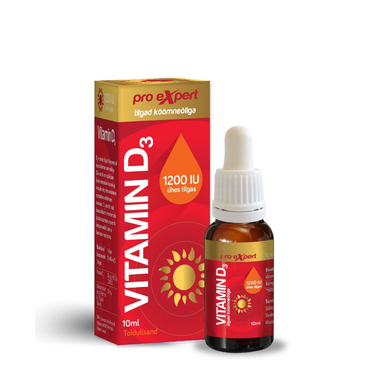 VITAMIN D3 PRO EXPERT 1200IU TILGAD 10ML - Product Image