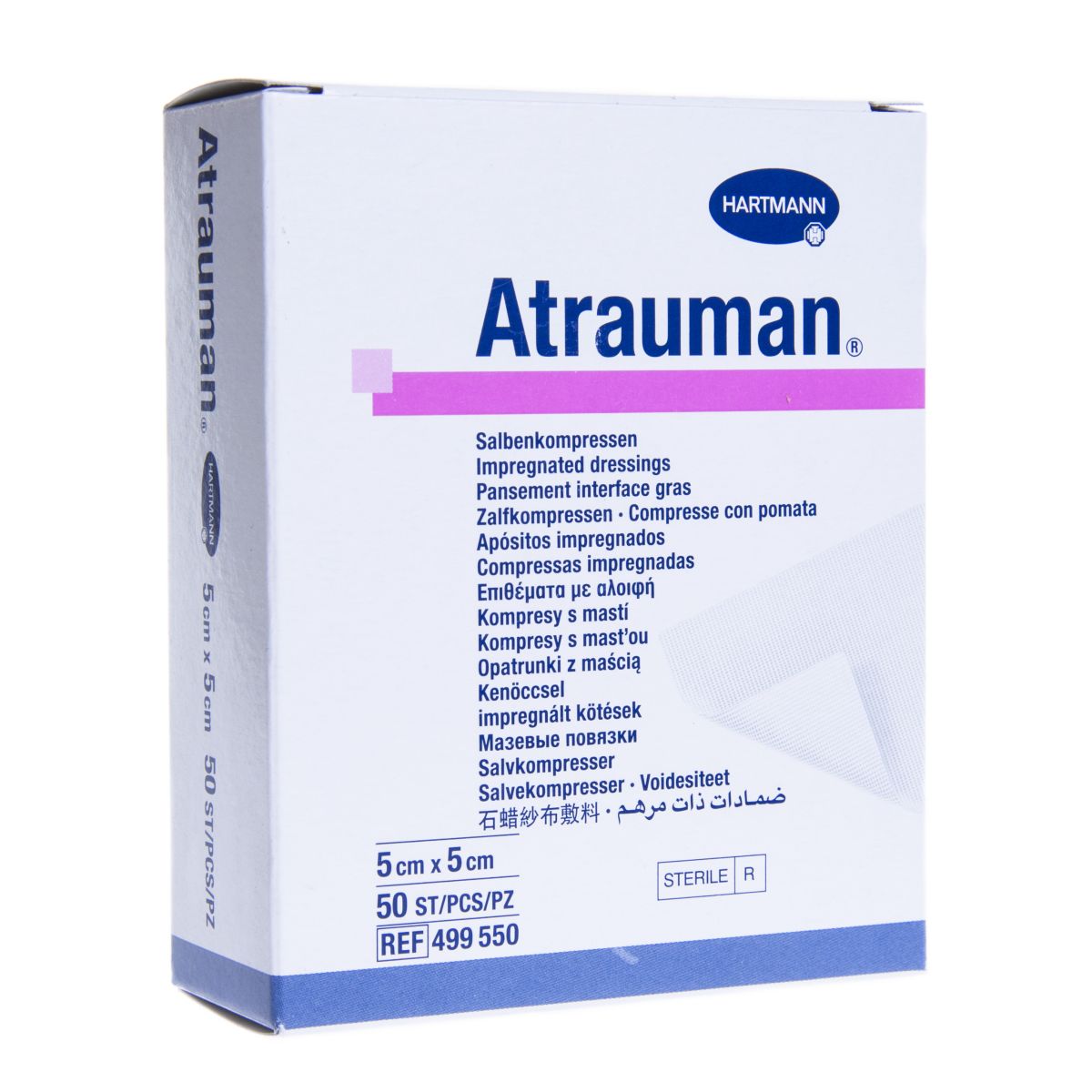 ATRAUMAN SALVSIDE STER 5X5CM N50 - Product Image