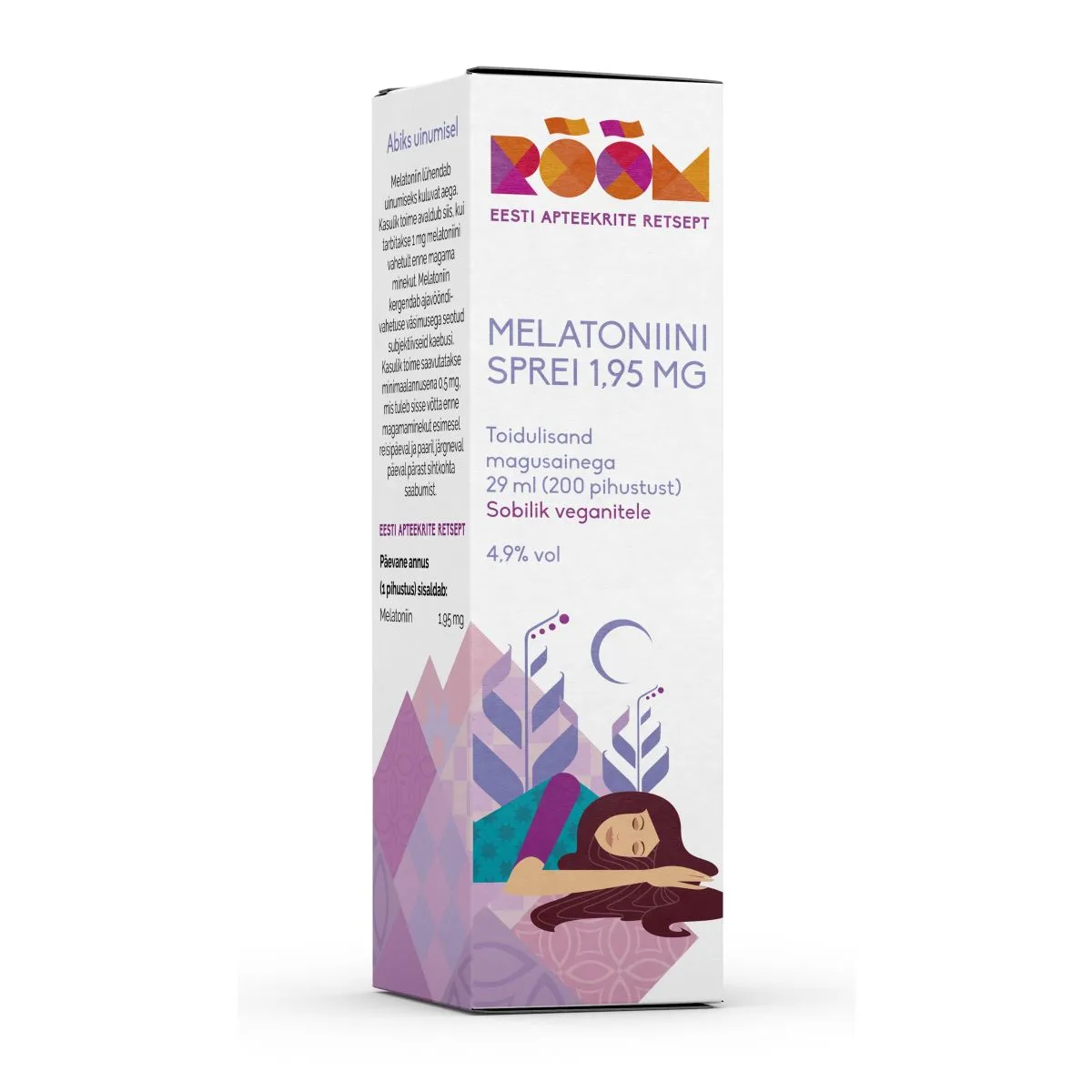 RÕÕM MELATONIINI SPREI 1,95MG 29ML