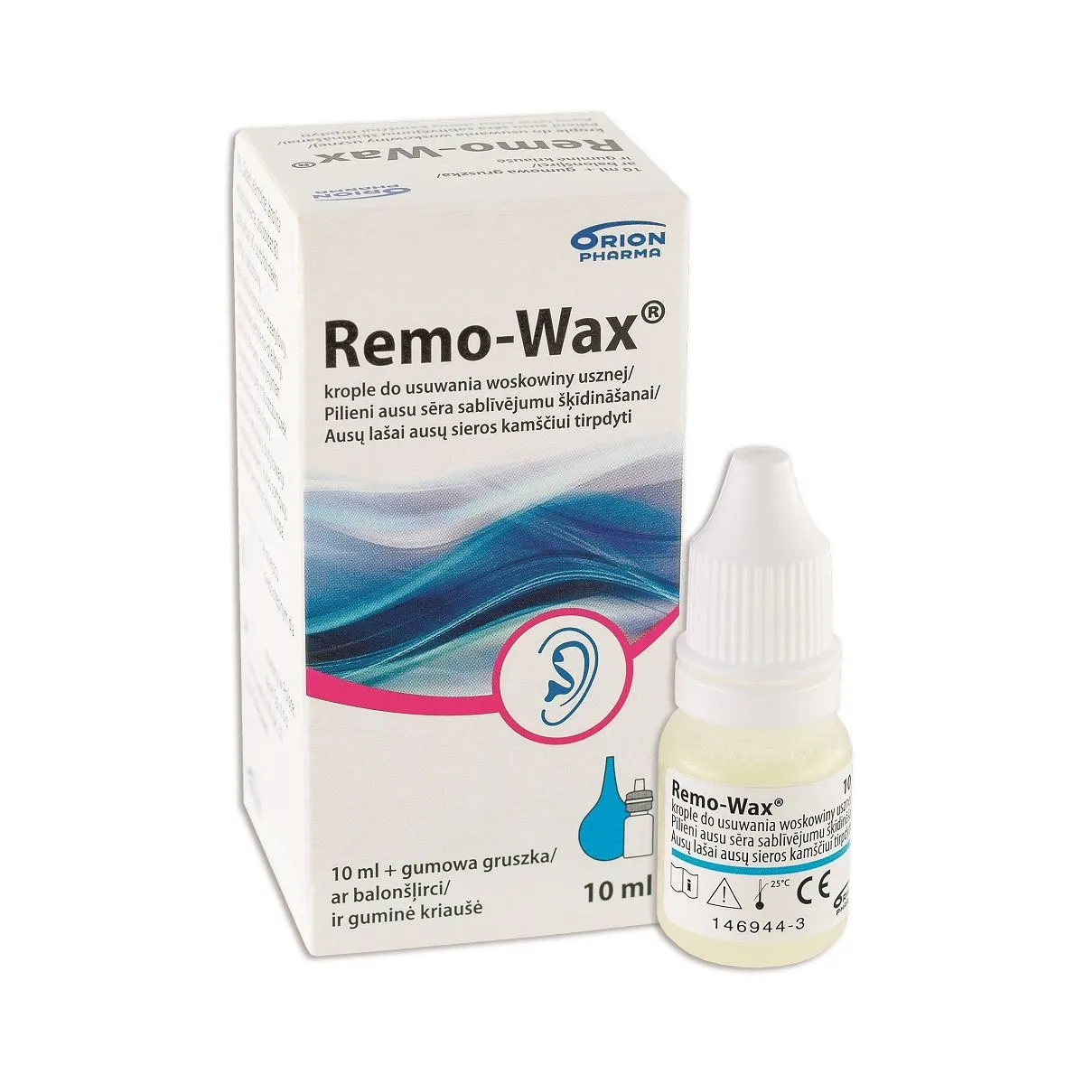 REMO-WAX KÕRVAPUHASTUSTILGAD 10ML + KÕRVAPUMP