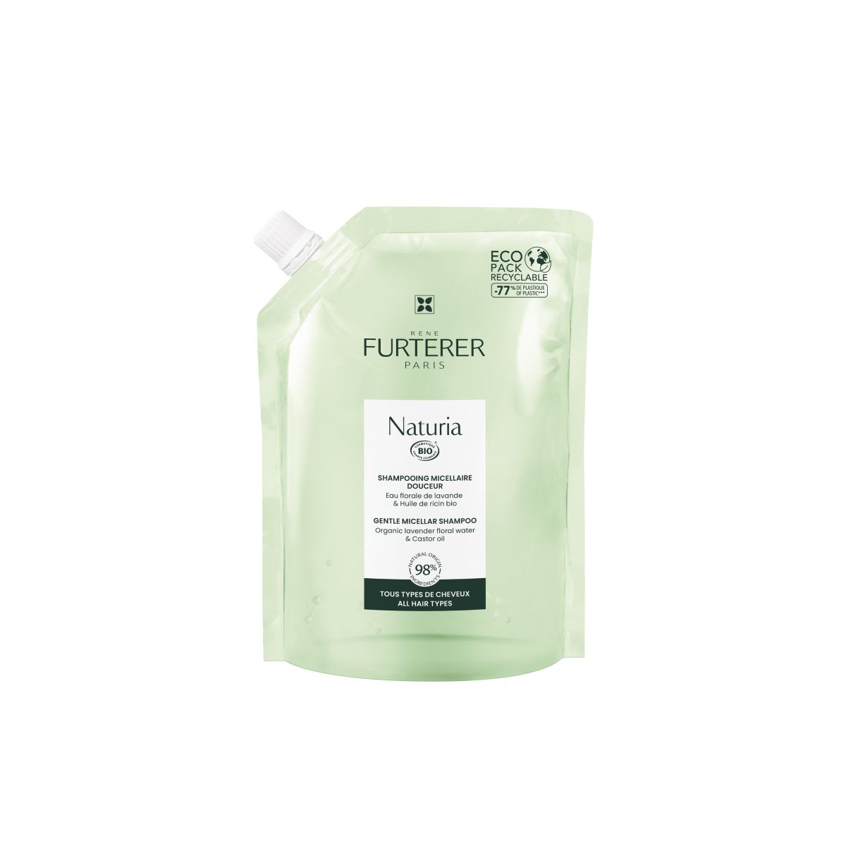 RENE FURTERER NATURIA ERITI MAHE SHAMPOON TÄITEPAKEND 400ML - Product Image