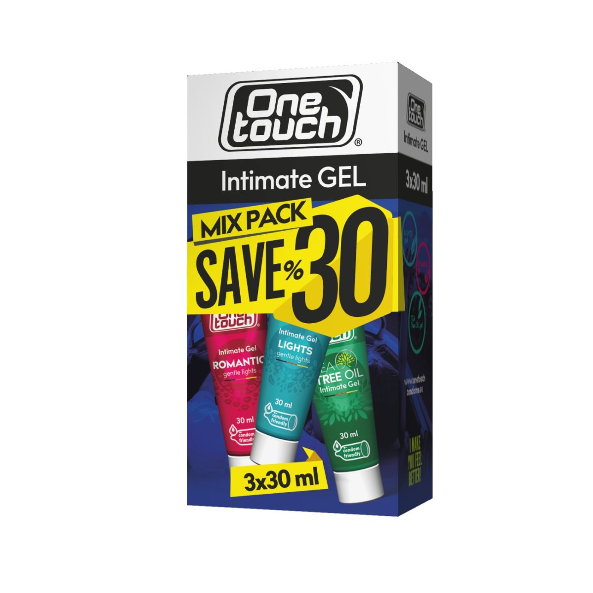 ONE TOUCH GEEL-LIBESTI MIX PACK 3X30ML - Product Image