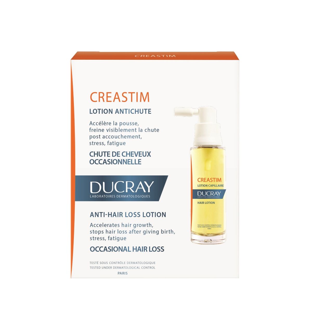 DUCRAY CREASTIM JUUSTE VÄLJALANGEMISVASTANE LOSJOON 2X30ML - Product Image