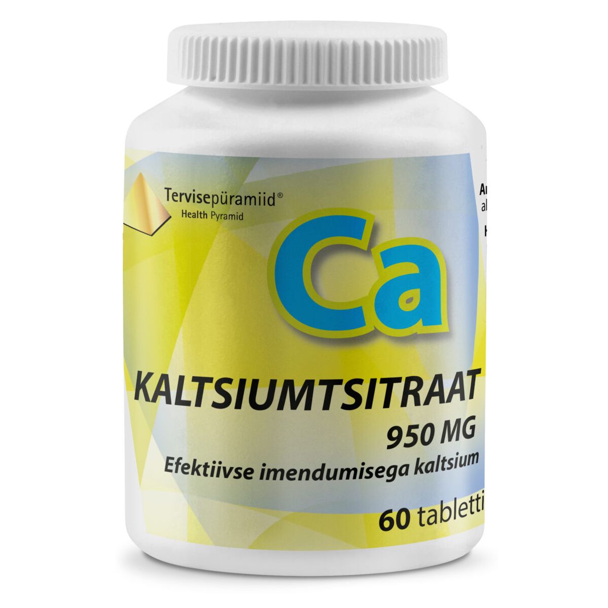 TERVISEPÜRAMIID KALTSIUMTSITRAAT TBL 950MG N60