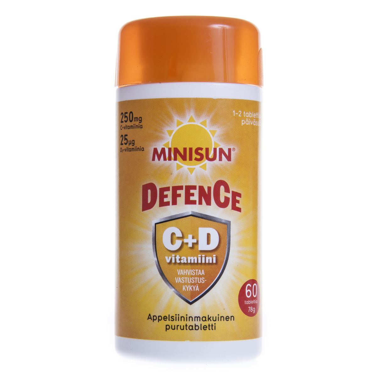 MINISUN DEFENCE C+D3 VITAMIIN NÄRIMISTBL N60