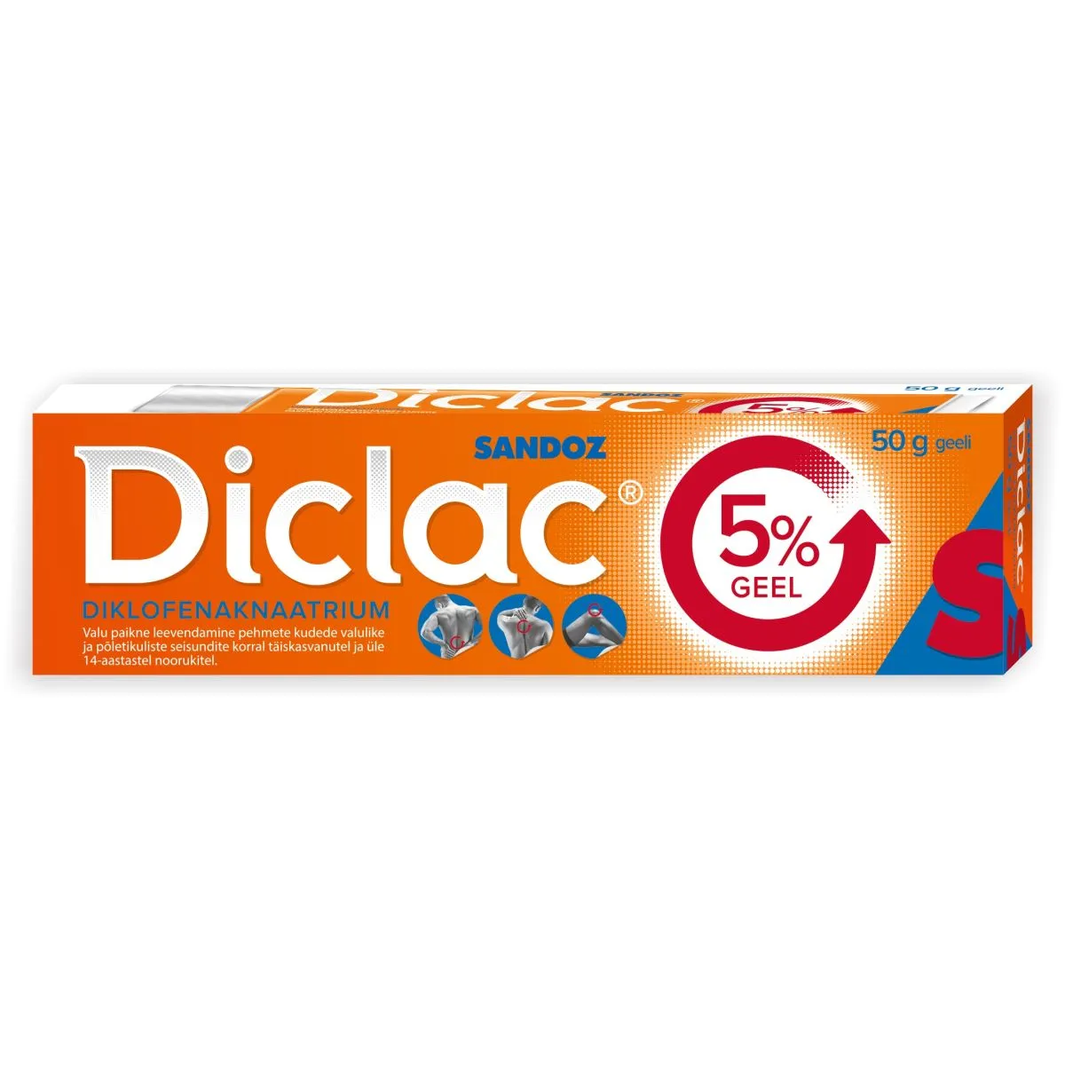 DICLAC 5% GEEL 50MG/G 50G