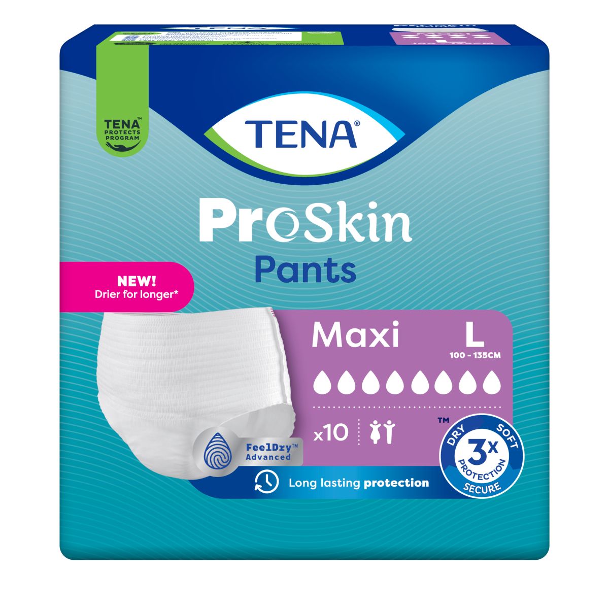 TENA PANTS MAXI L N10 - Product Image