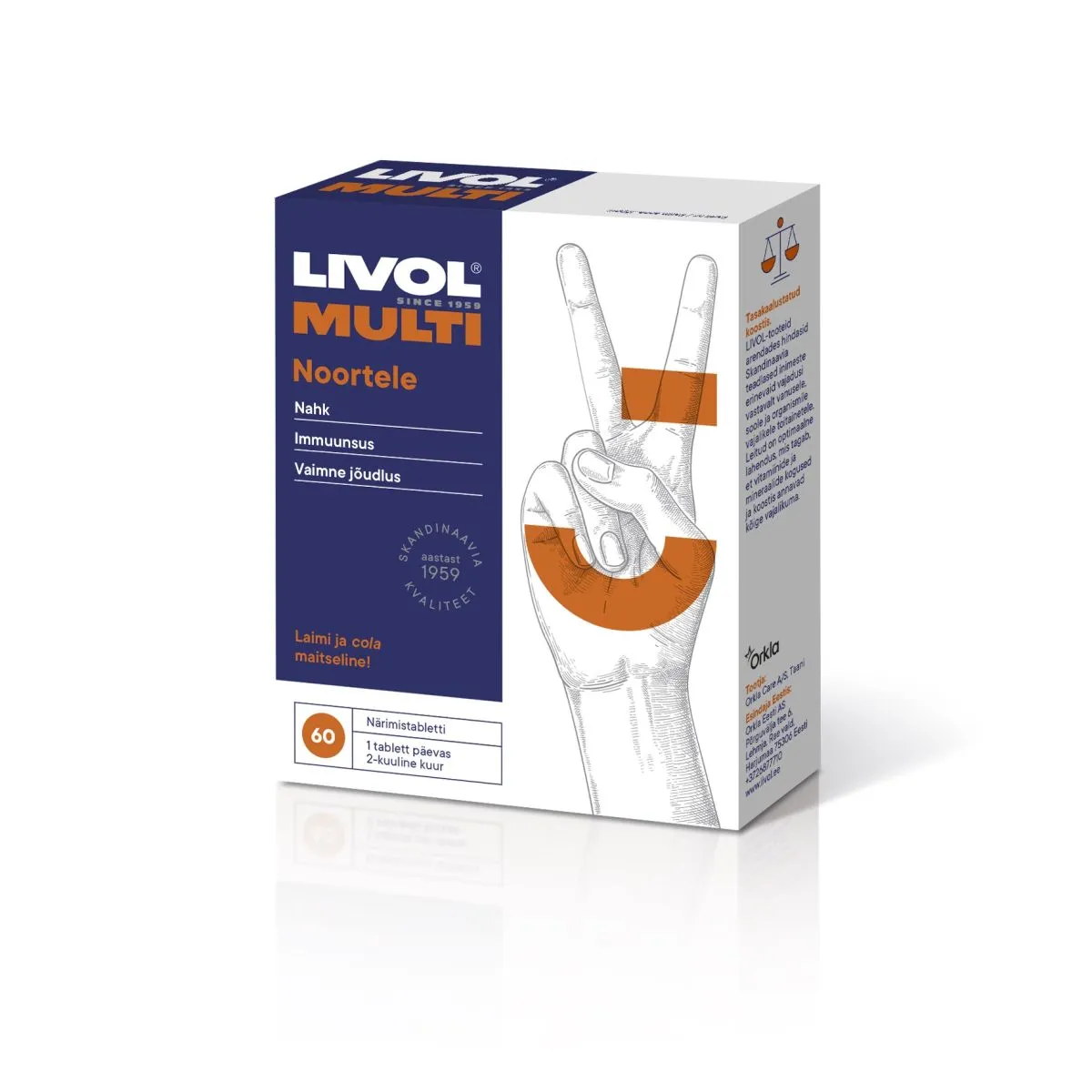 LIVOL MULTI NÄRIMISTBL NOORTELE N60 (LAIMI-KOOLAMAITSEL) - Product Image