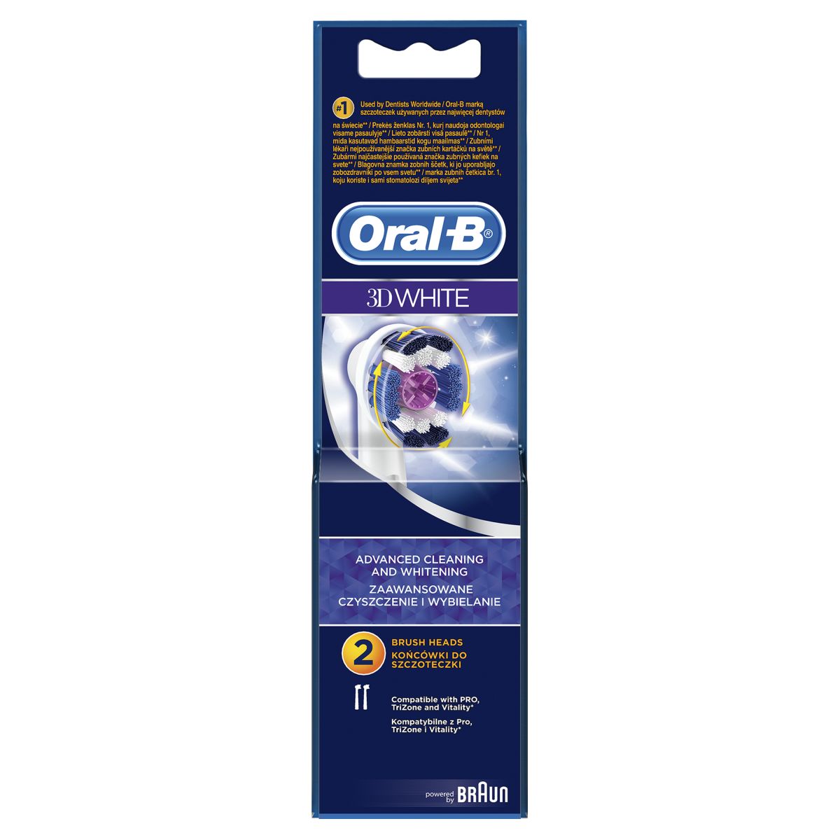 ORAL-B HAMBAHARI BRAUN VARUOTSIK 3D WHITE N2 - Product Image