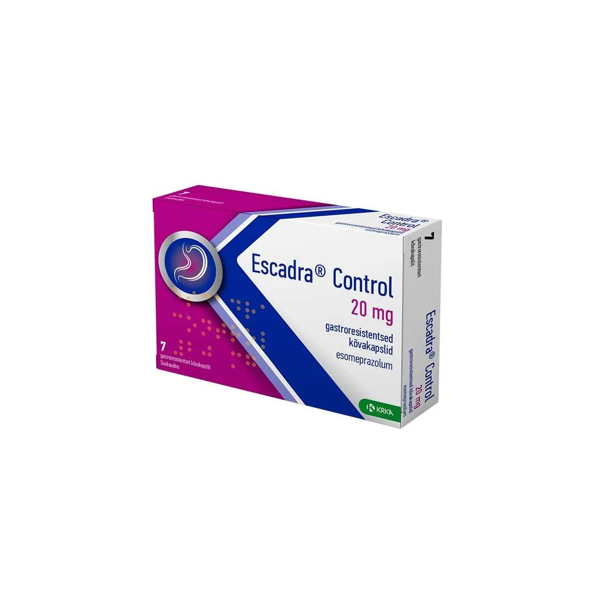 ESCADRA CONTROL GASTRORESISTENTNE KÕVAKAPSEL 20MG N7