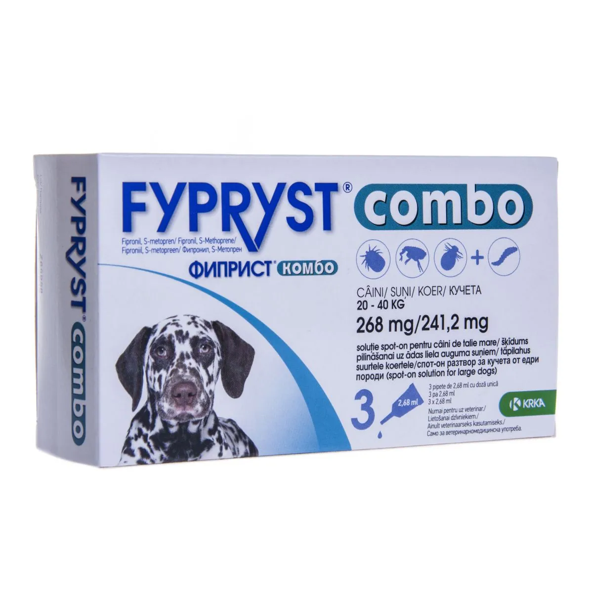 FYPRYST COMBO TÄPILAHUS 268+241,2MG/2,68ML N3 - Product Image