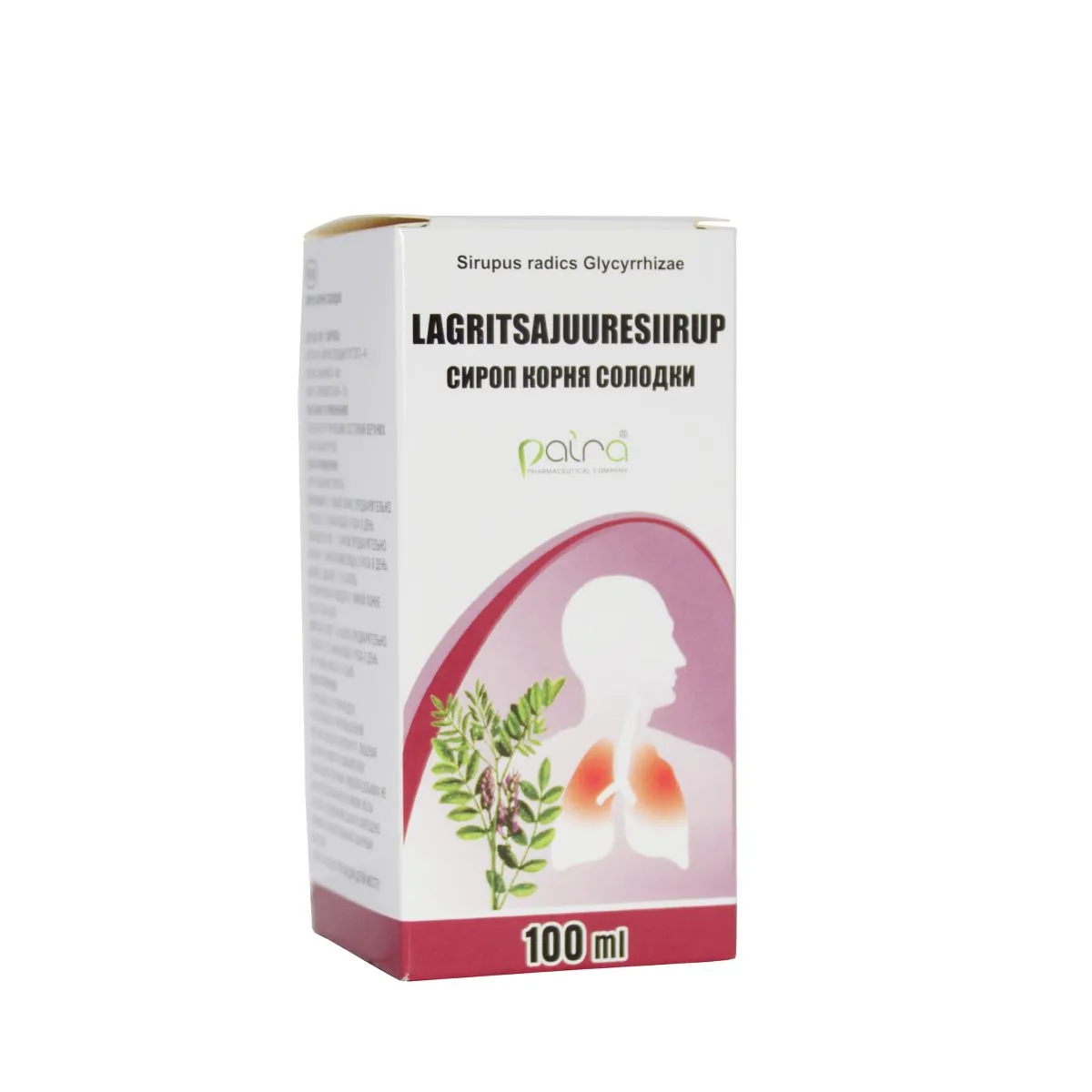 LAGRITSAJUURESIIRUP 100G (PAIRA) - Product Image