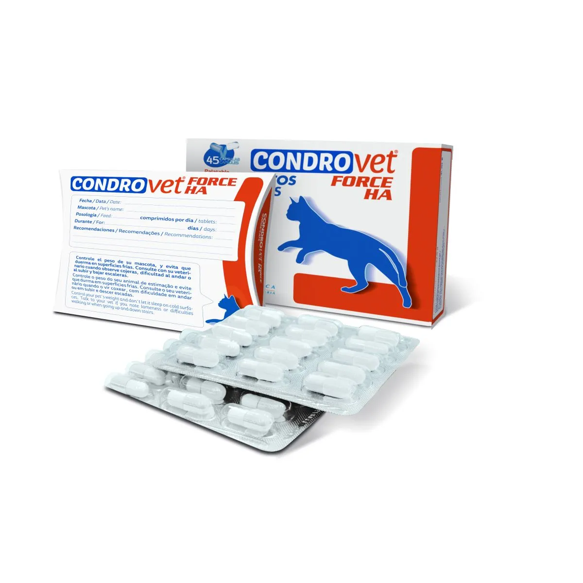 Bioiberica Condrovet Force HA kapslid kassidele, N45 - Product Image