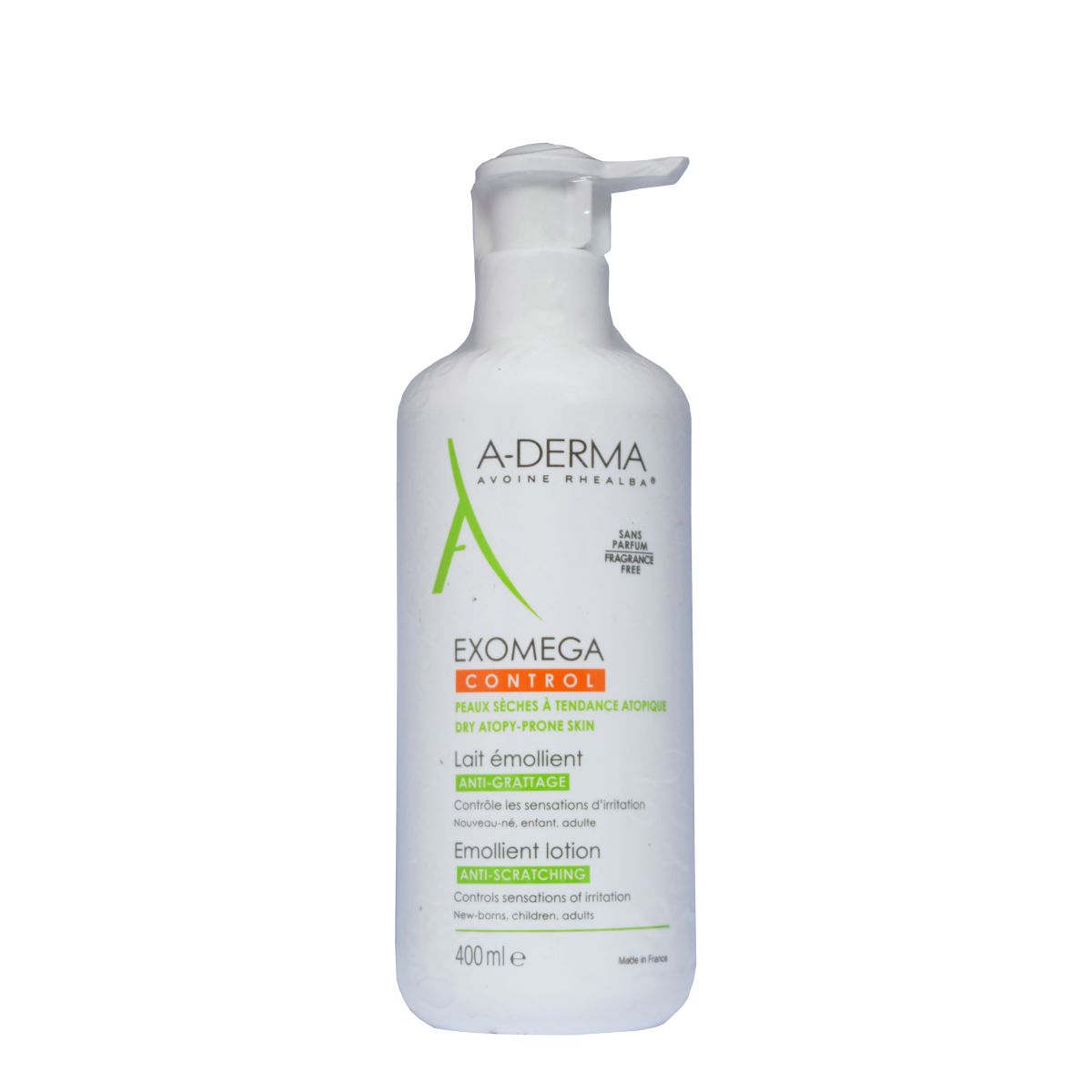 A-DERMA EXOMEGA CONTROL IHUPIIM ATOOPILISELE NAHALE 400ML VANA - Product Image