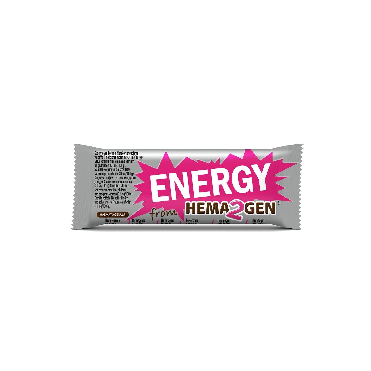 HEMATOGEEN HEMA2GEN ENERGY TAURIINI JA KOFEIINIGA 45G - Product Image