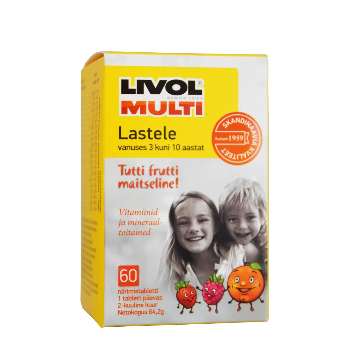 LIVOL MULTI LASTELE NÄRIMISTBL N60 TUTTI-FRUTTI - Product Image