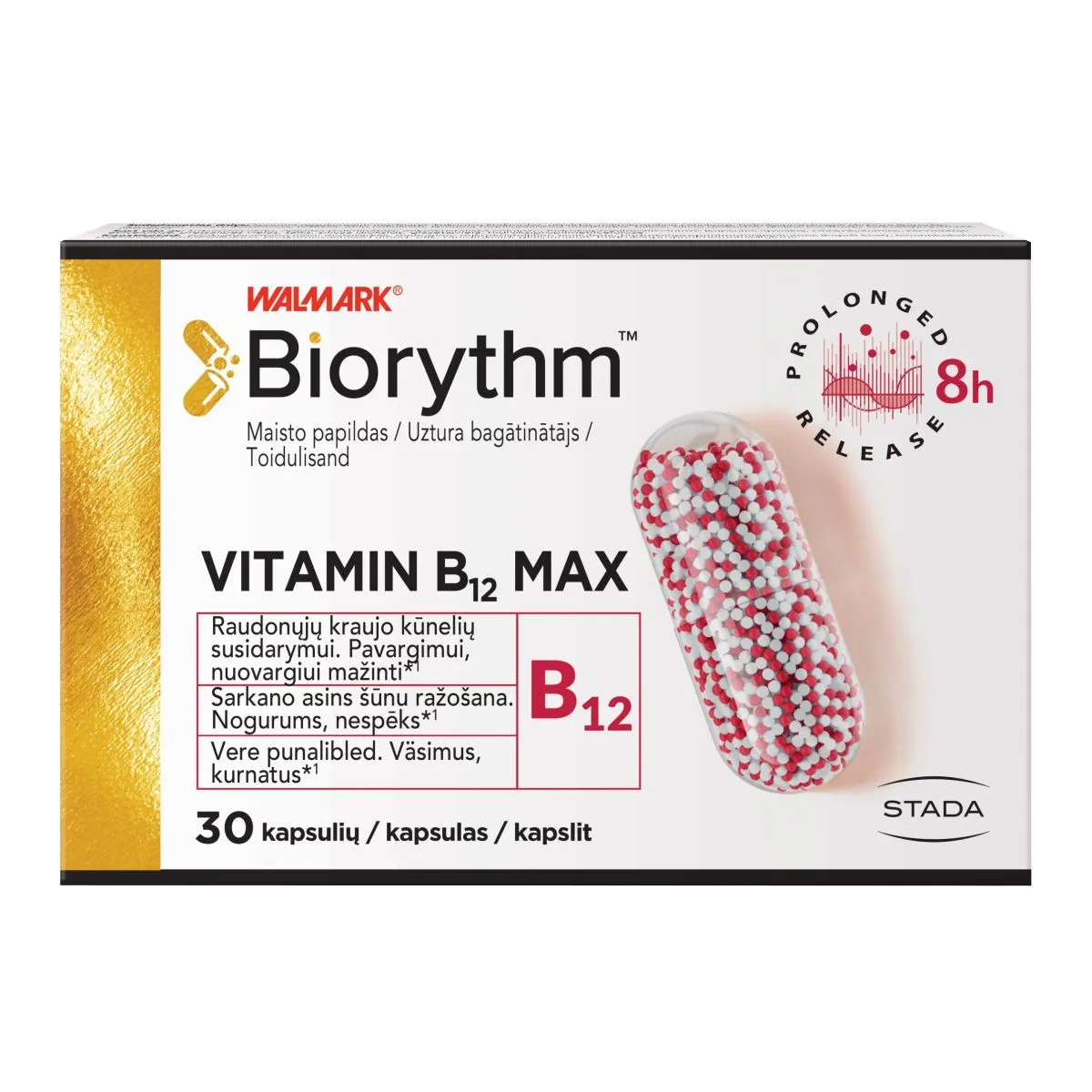 BIORYTHM VITAMIIN B12 MAX KAPSLID N30