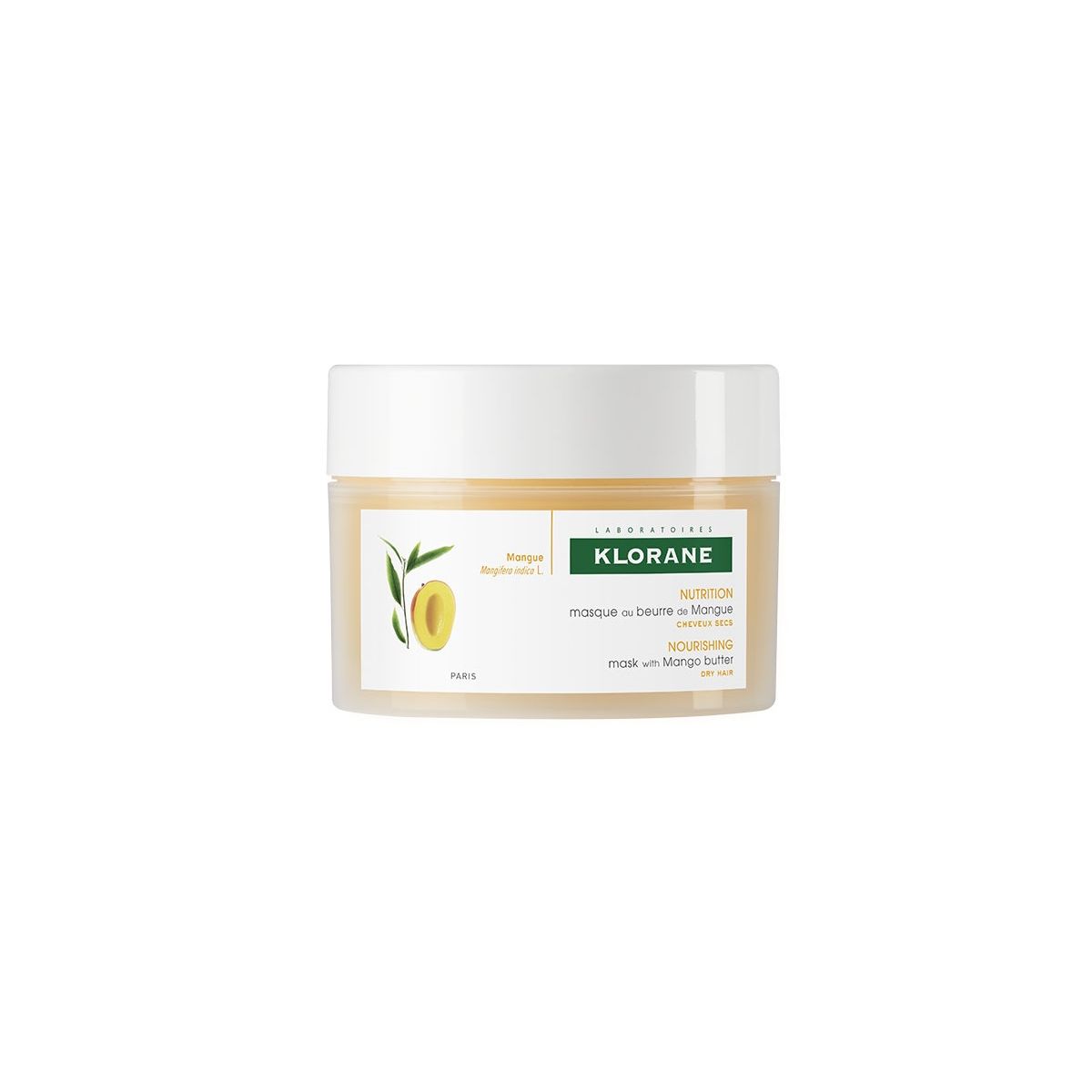 KLORANE JUUKSEMASK MANGOVÕI KAHJUST JUUSTELE 150ML - Product Image