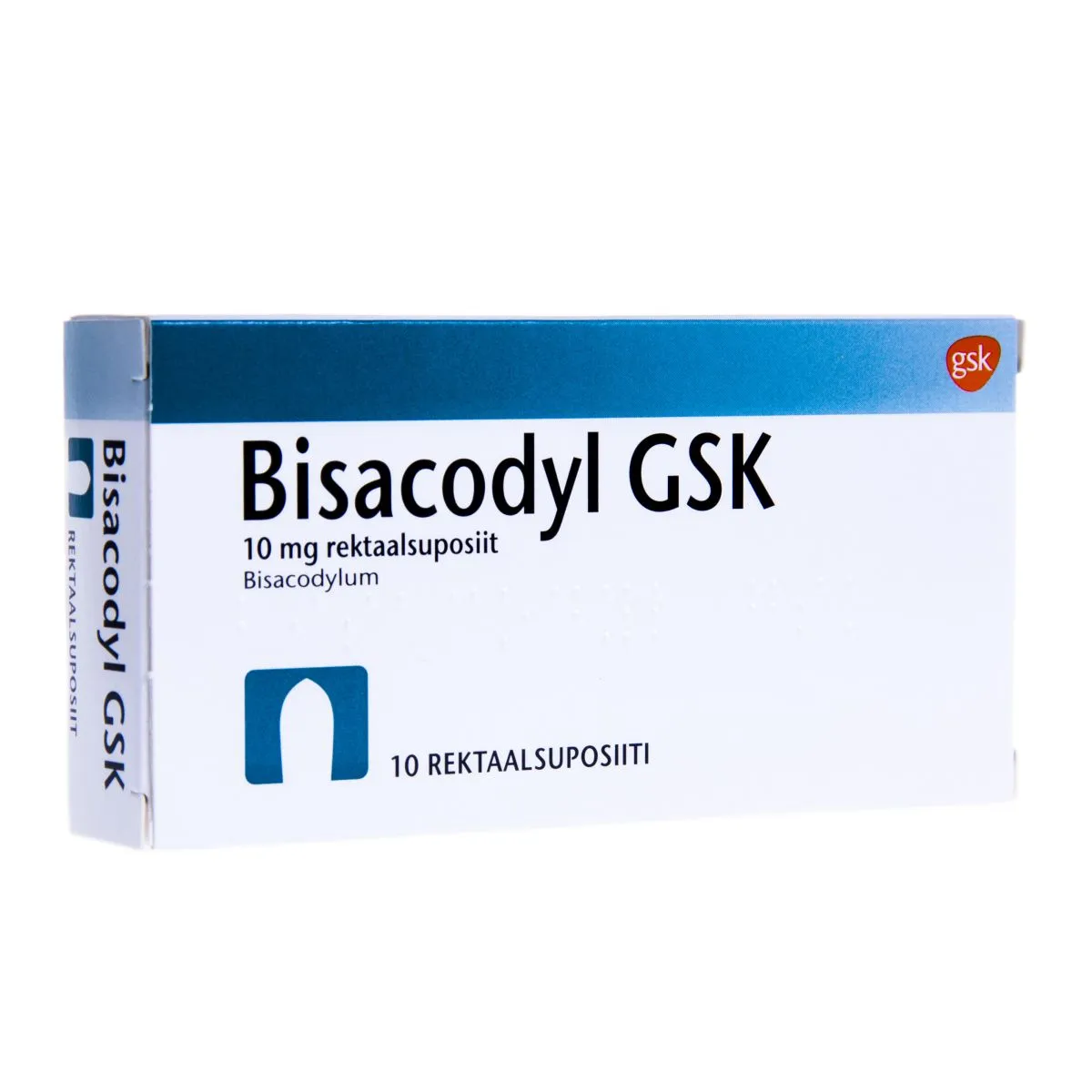 BISACODYL GSK REKTAALSUPOSIIT 10MG N10 - Product Image