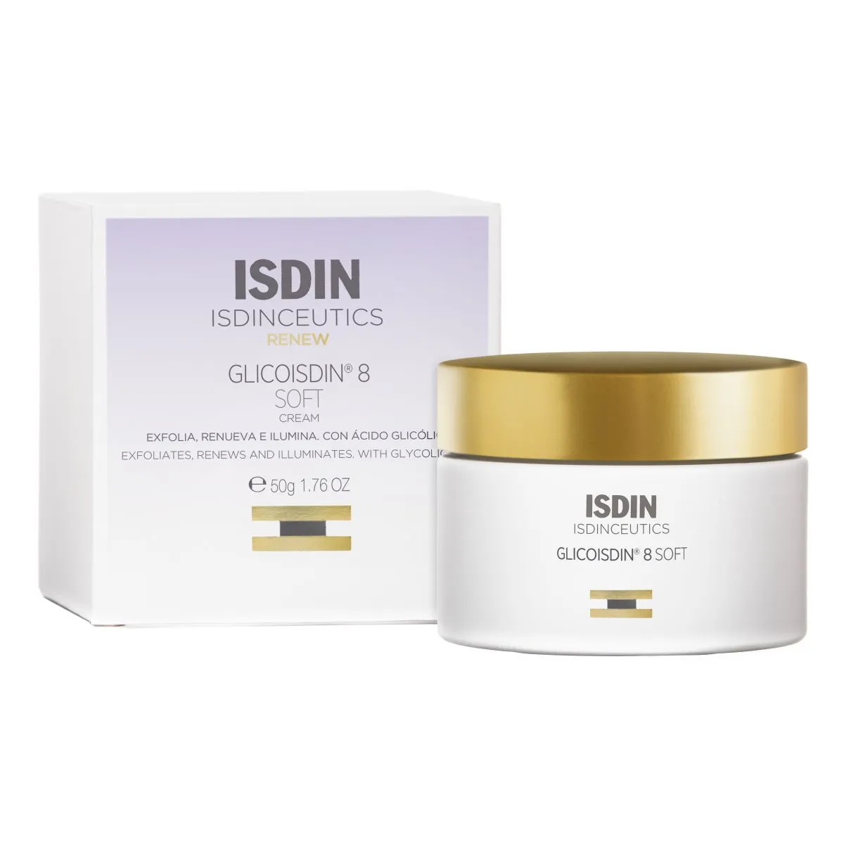 ISDIN GLICOISDIN 8 KOORIV KREEM GLÜKOOLHAPPEGA 50G - Product Image