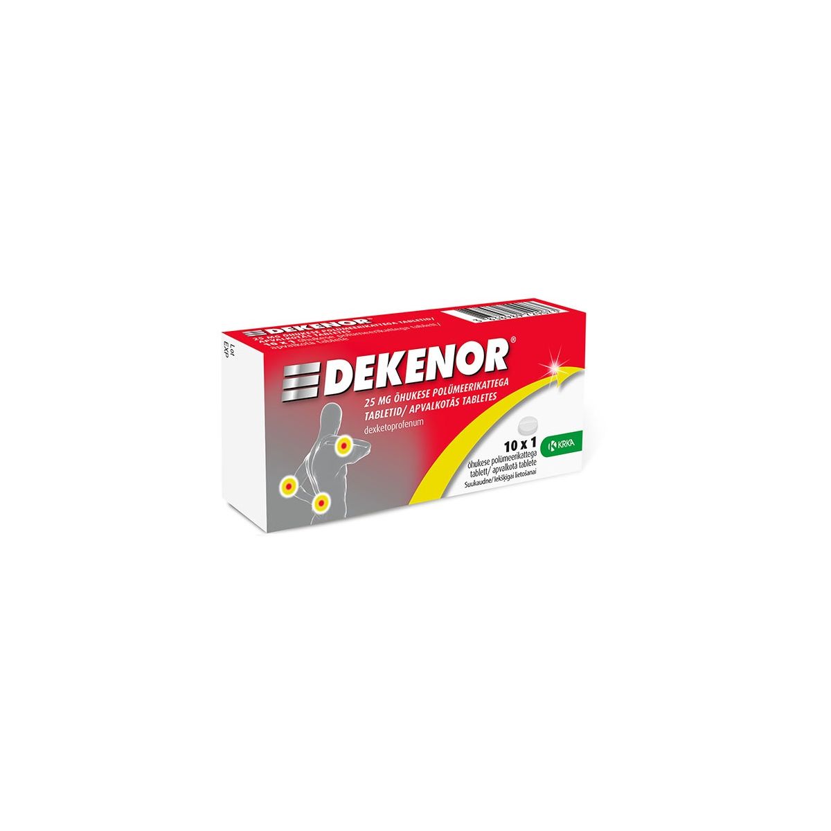 DEKENOR KATTEGA TBL 25MG N10