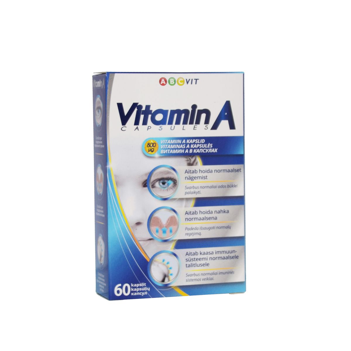 VITAMIIN A CAPS ABC VIT N60 VANA - Product Image