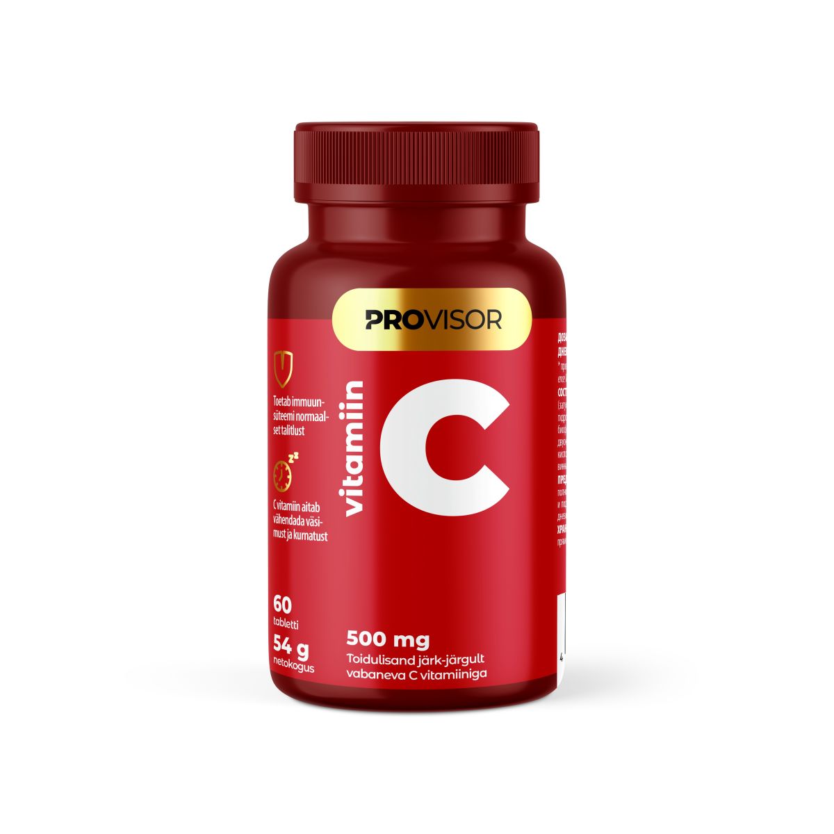 PROVISOR VITAMIIN C TBL 500MG PROLONG N60 - Product Image