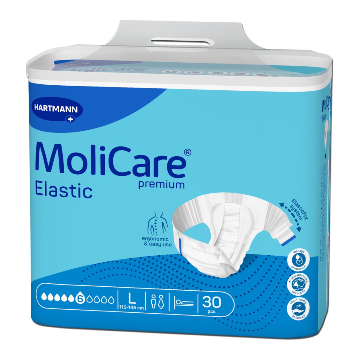 MOLICARE ELASTIC 6 TILKA L N30 - Product Image