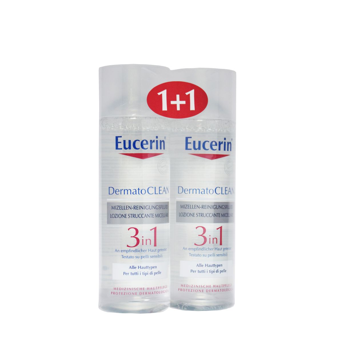 EUCERIN TUNDLIKU NAHA 3IN1 MITSELLAARVESI 2X200ML - Product Image