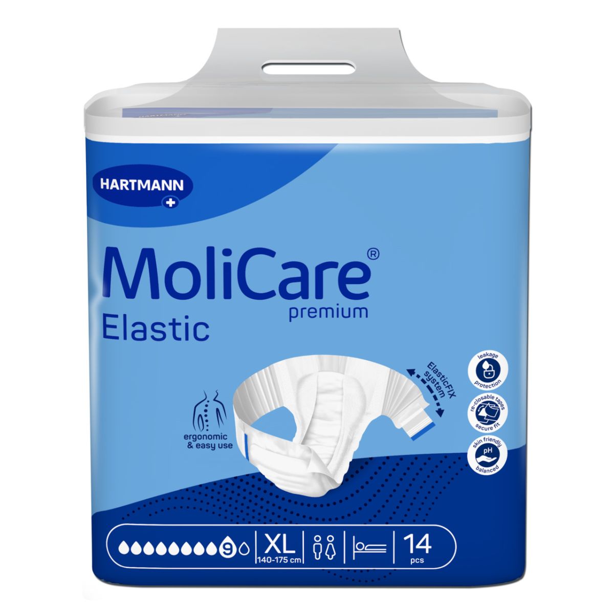 MOLICARE ELASTIC 9 TILKA XL N14 - Product Image