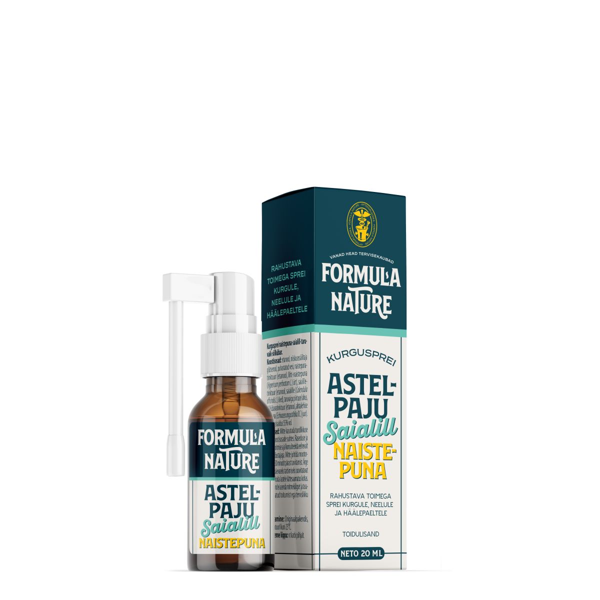 FORMULA NATURE KURGUSPREI ASTELPAJU-SAIALILL-NAISTEPUNA 20ML - Product Image