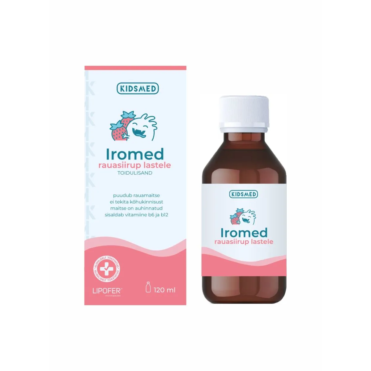 KIDSMED IROMED RAUASIIRUP LASTELE 120ML - Product Image