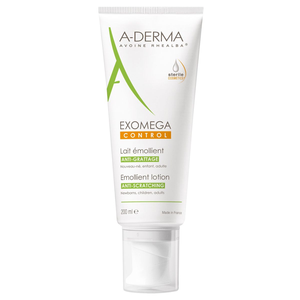 A-DERMA EXOMEGA CONTROL IHUPIIM ATOOPILISELE NAHALE 200ML VANA - Product Image