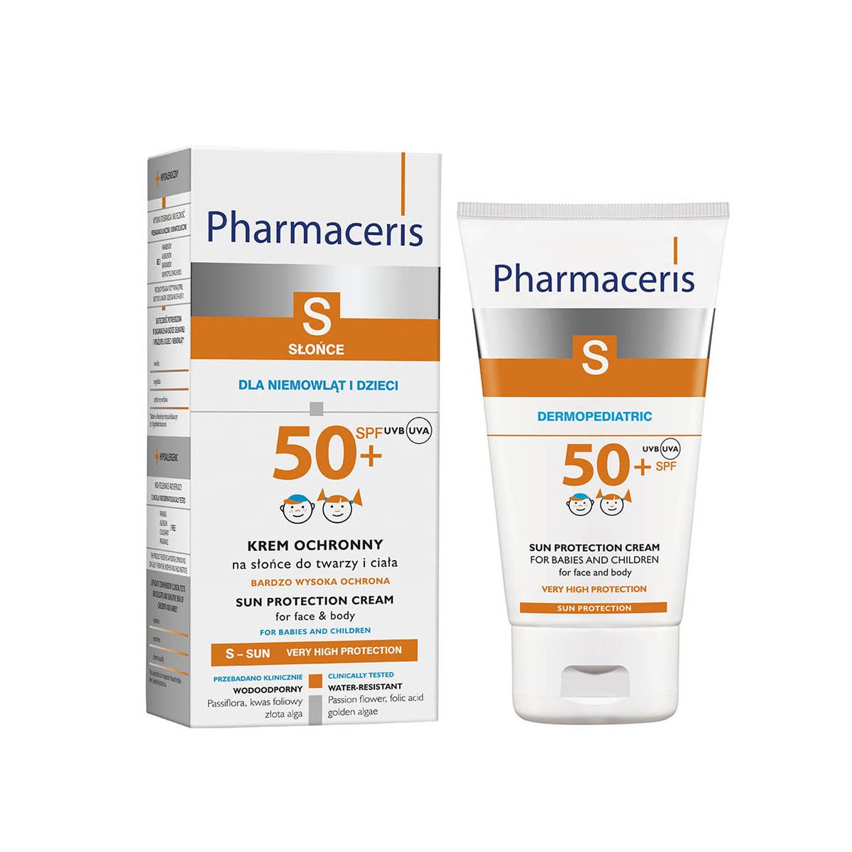 PHARMACERIS S PÄIKESEKAITSEKREEM LASTELE SPF50+ 125ML - Product Image