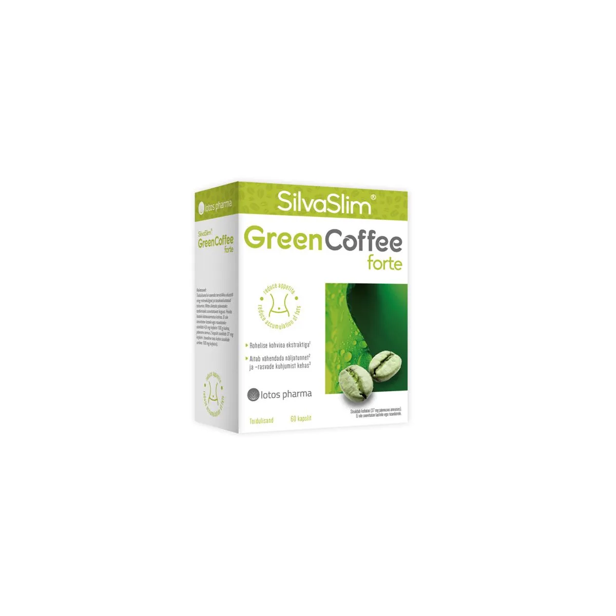 SILVASLIM GREENCOFFEE FORTE KAPSLID N60 - Product Image