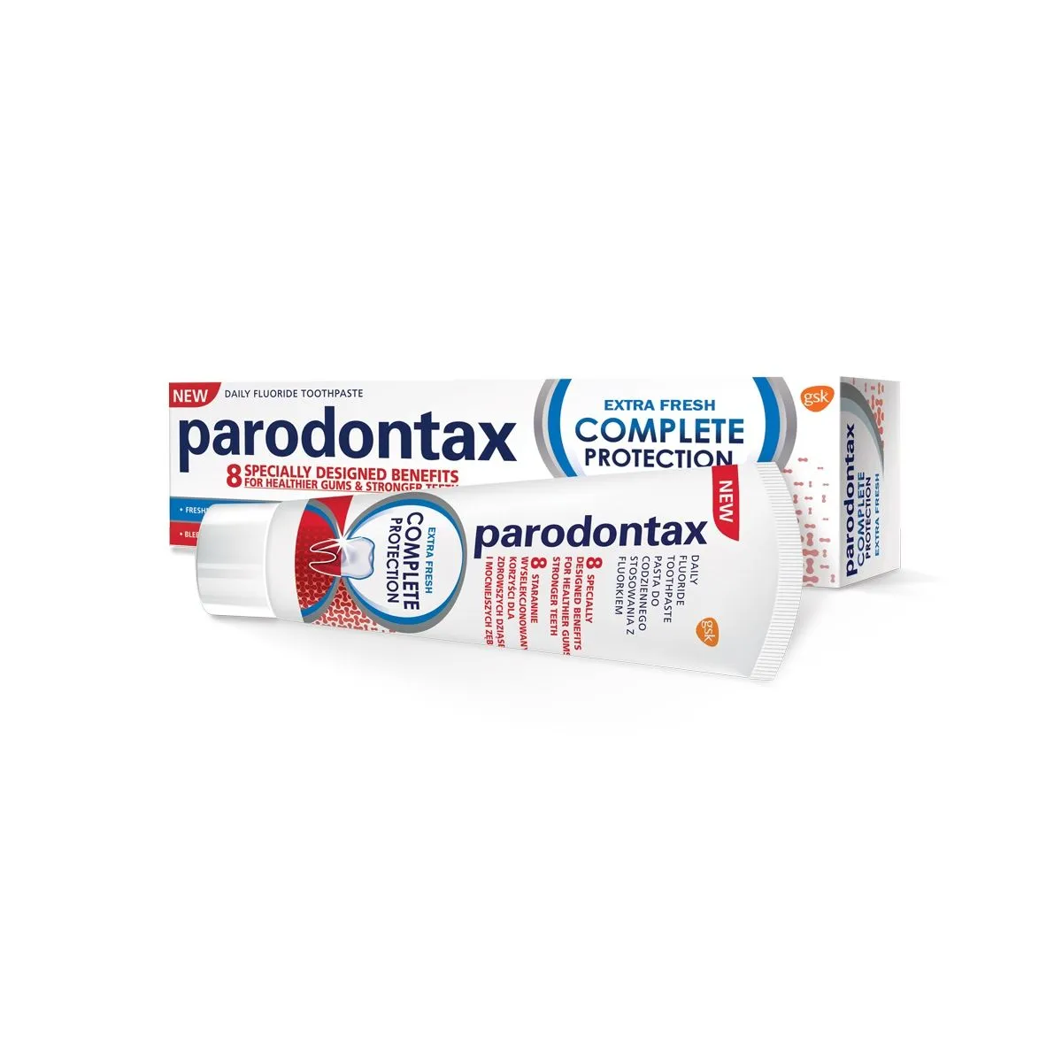 PARODONTAX COMPLETE PROTECTION EXTRA FRESH HAMBAPASTA 75ML - Product Image