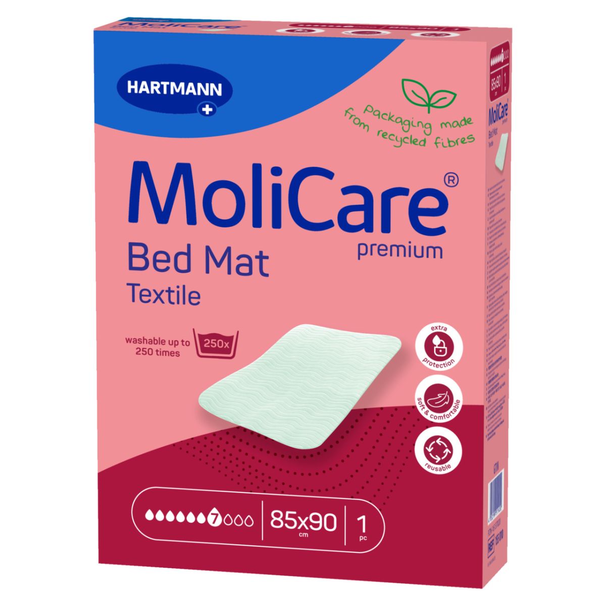 MOLICARE BED MAT TEXTILE 85X90CM N1 - Product Image