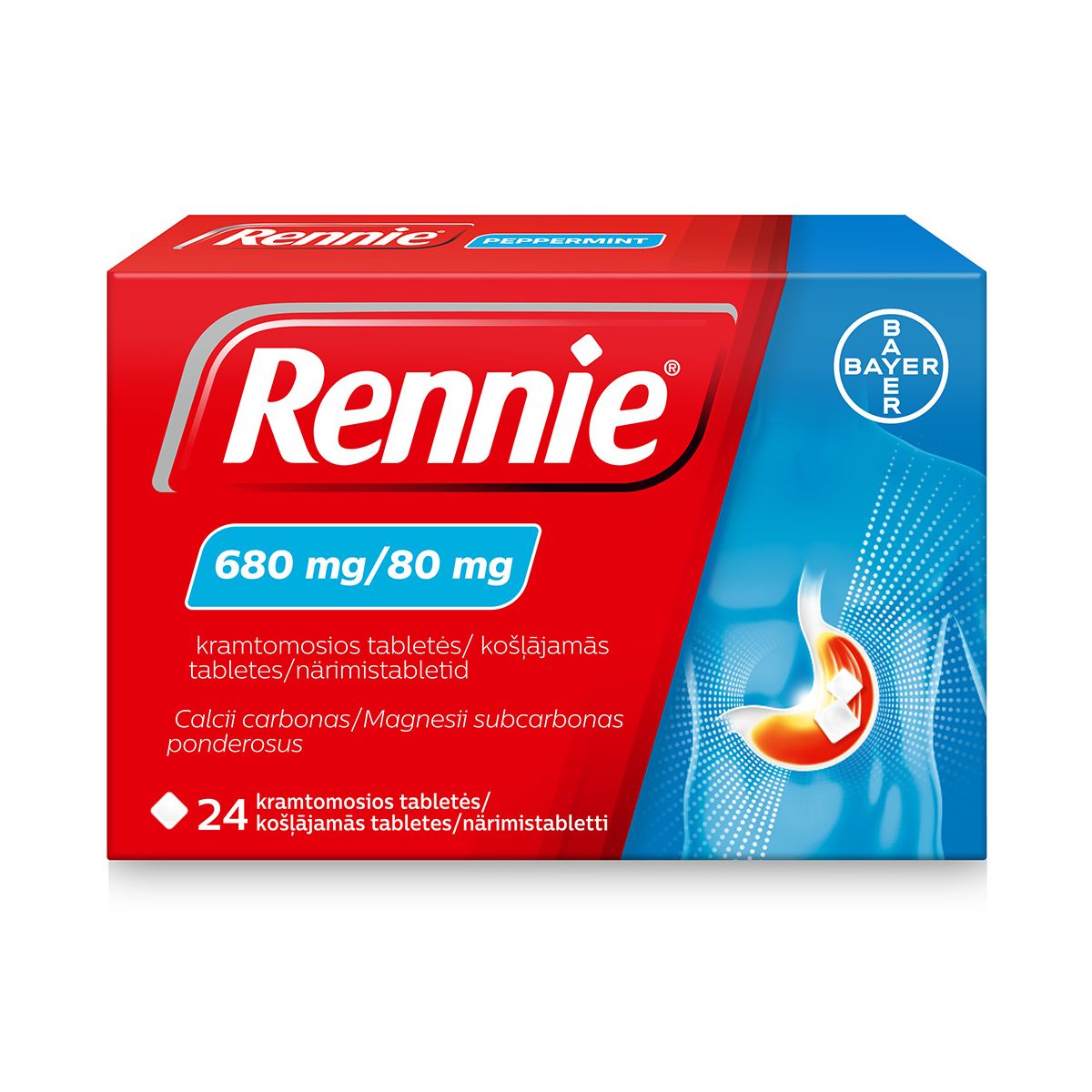 RENNIE NÄRIMISTBL 680MG+80MG N24