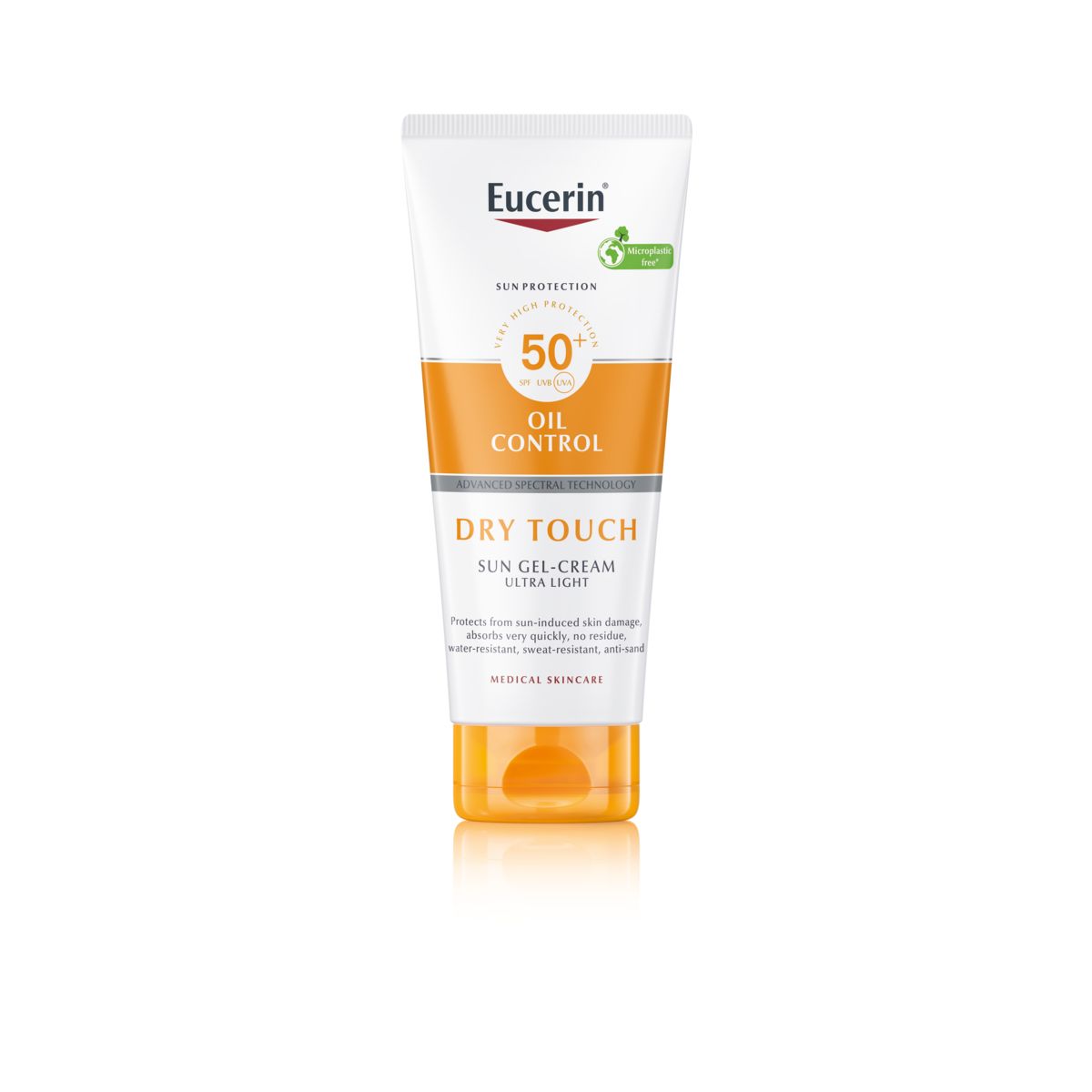 EUCERIN SUN PÄIKESEKAITSE GEEL-KREEM DRY TOUCH SPF50+ 200ML - Product Image