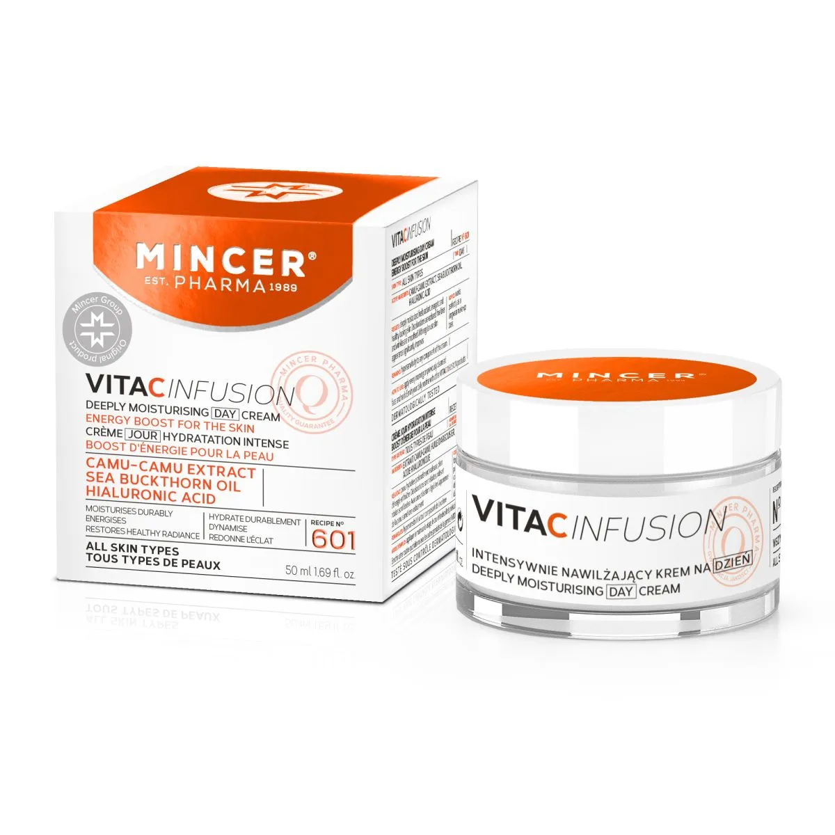 MINCER PHARMA VITA C PÄEVAKREEM SÜGAVALT NIISUTAV 50ML - Product Image