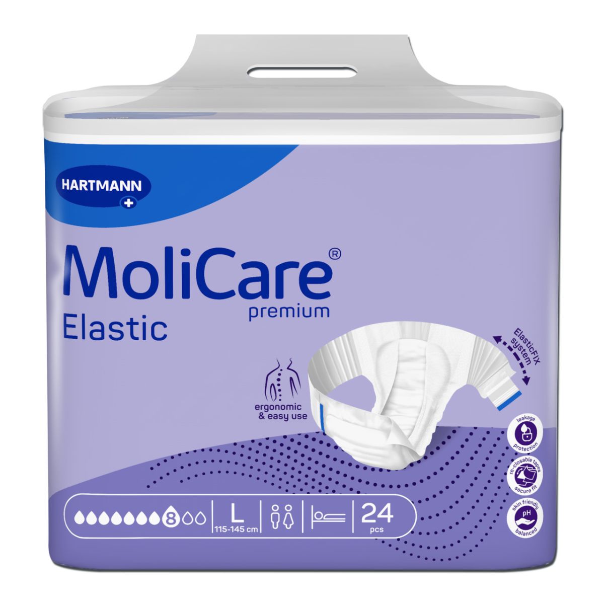 MOLICARE ELASTIC 8 TILKA L N24 - Product Image