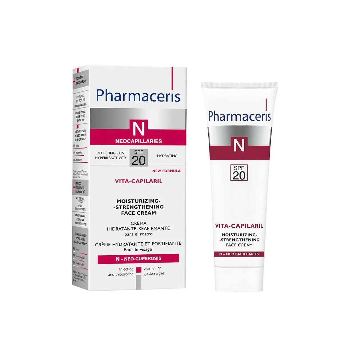 PHARMACERIS N VITA-CAPILARIL NÄOKREEM TUGEVDAV SPF20 50ML - Product Image