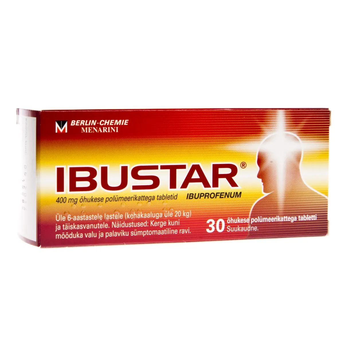 IBUSTAR TBL 400MG N30 - Product Image