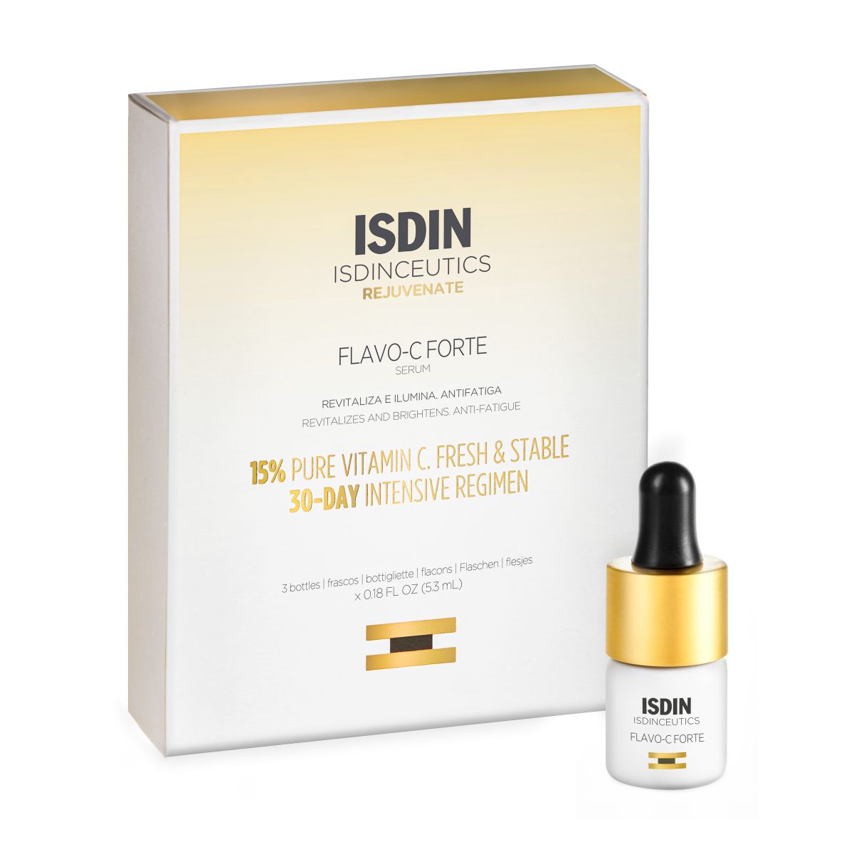 ISDIN FLAVO-C FORTE SEERUM C-VITAMIINIGA 5,3ML N3 - Product Image