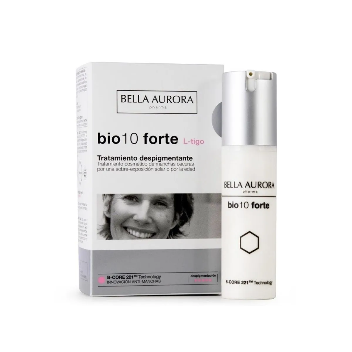 BELLA AURORA BIO10 FORTE L+TIGO NÄOKREEM PIGMENDLAIKUDELE 30ML - Product Image