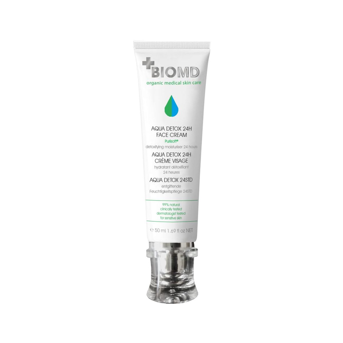 BIOMD AQUA DETOX NÄOKREEM UUENDAV 50ML - Product Image